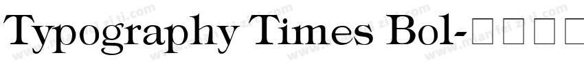 Typography Times Bol字体转换